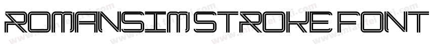 Romansim Stroke Font字体转换